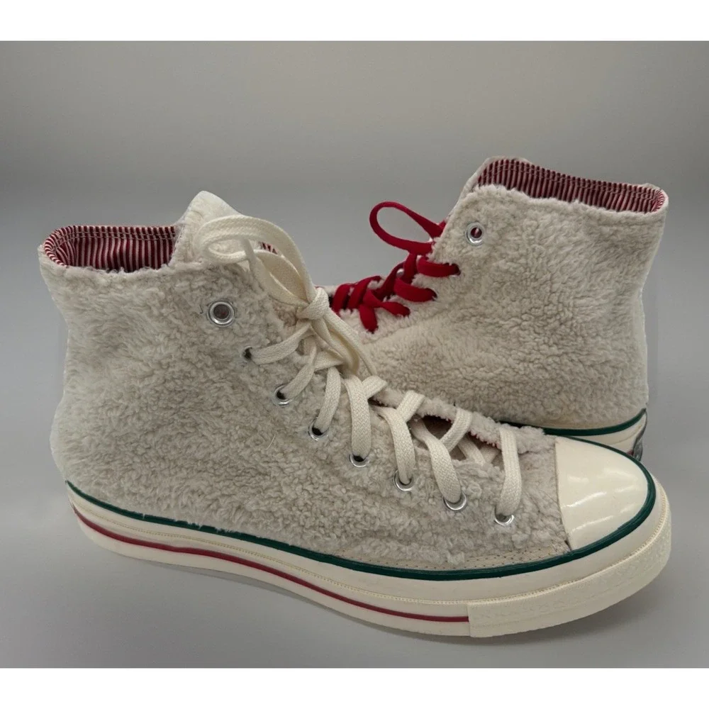 Converse Chuck 70 Hi Egret/Gym Red/Midnight‎ Clover 170048C US Mens 8 Woman 10